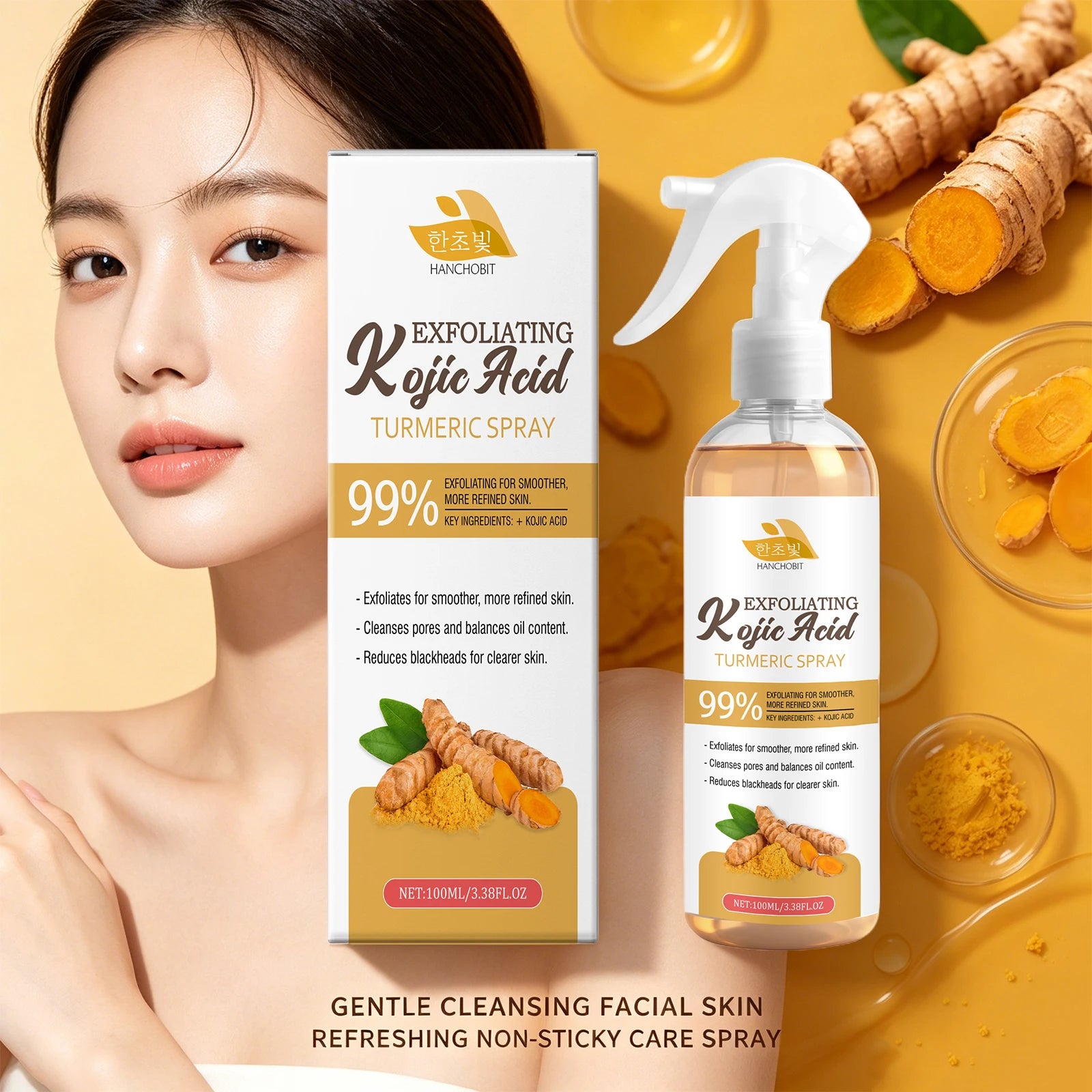 Kojic Acid Turmeric Facial Exfoliating Spray - 4