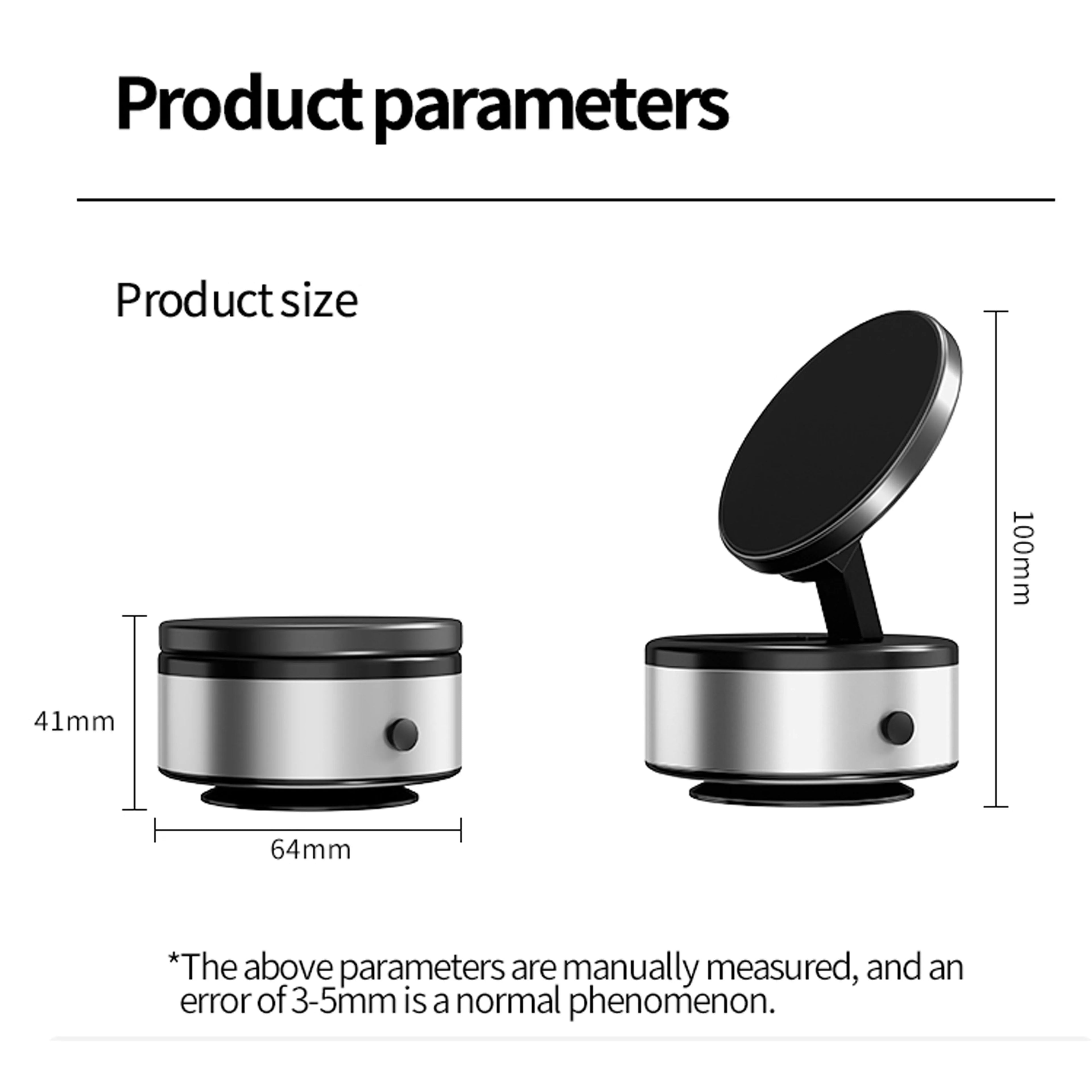 Foldable Magnetic Vacuum Car Phone Holder 360 Degree Adjustable Mount