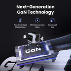 65W GaN USB-C Fast Charger with LED Display for Laptops and Phones