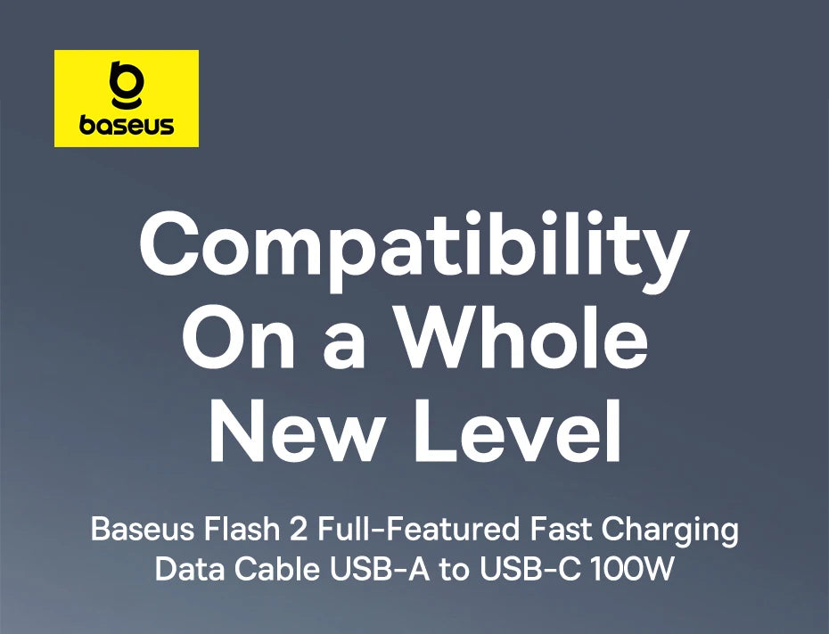 100W USB-C Fast Charging Data Cable for Smartphones and Tablets