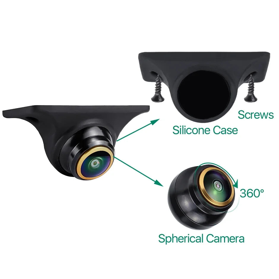 AHD 1080P 170 Degree Fisheye Car Front Side Rear View Backup Camera