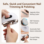Electric Automatic Nail Clipper and Trimmer with LED Display