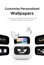 Open-Ear Wireless Bluetooth 5.4 Earbuds with Smart LCD Case