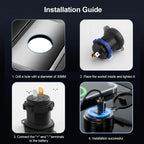 Dual USB Type C Quick Charger Socket PD30W QC3.0 for 12V 24V Vehicles