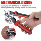 Heavy-Duty Rotary Leather and Belt Hole Puncher