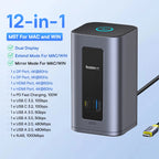 11-in-1 USB-C Docking Station with 4K Triple Display and 100W PD