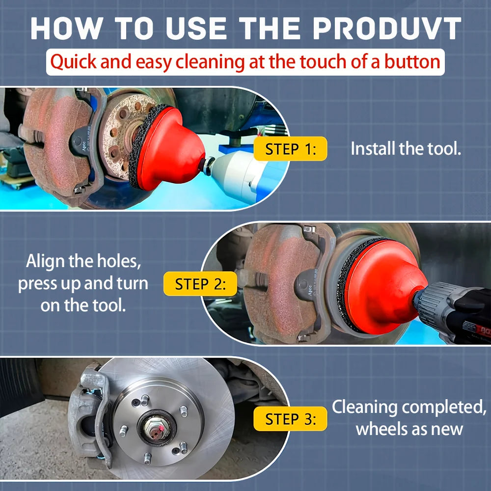 Wheel Hub and Brake Disc Rust Removal Grinding Tool - 8