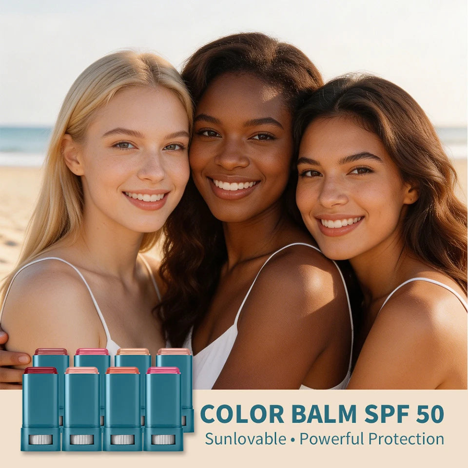 Color Correcting CC Cream and Sunscreen Blush Stick Duo Set - 26