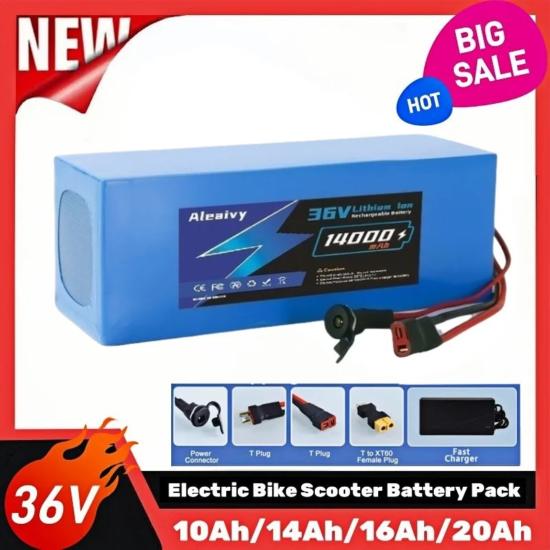 36V Lithium-Ion E-Bike and Electric Scooter Battery Pack - 1