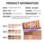 8-Shade Cream Concealer Palette for Full Coverage