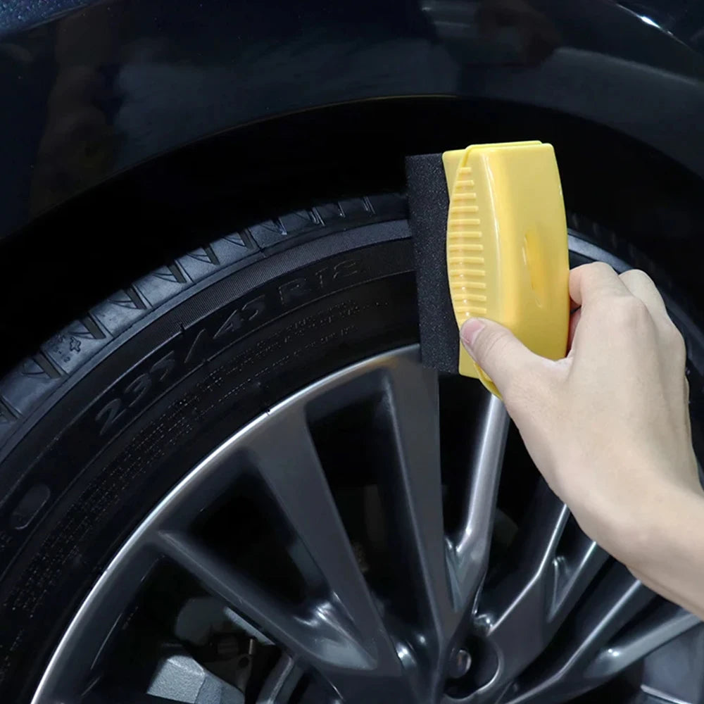 Ergonomic Car Tire Shine Applicator with Protective Case