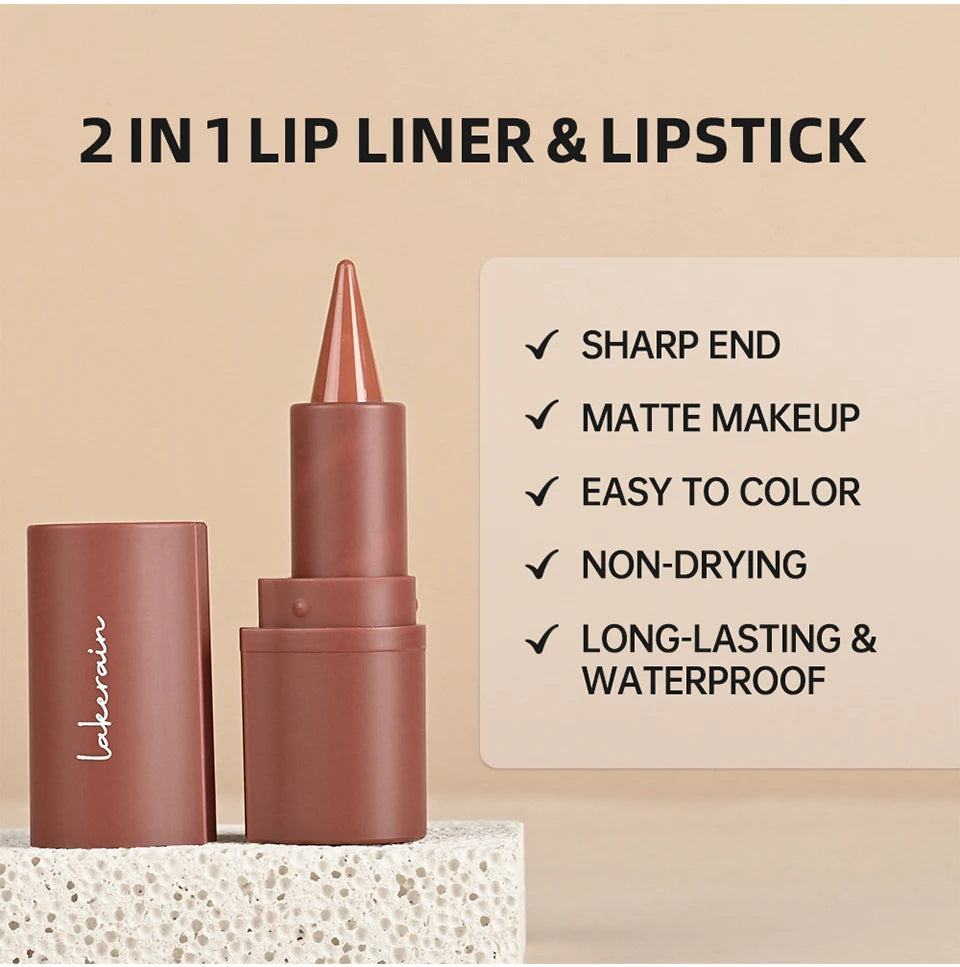 Waterproof Long-Lasting Lip Liner and Contour Pencil
