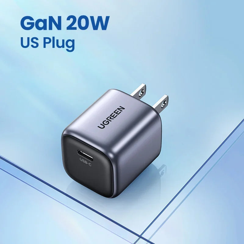 45W Dual USB-C GaN Fast Wall Charger for Smartphones and Tablets