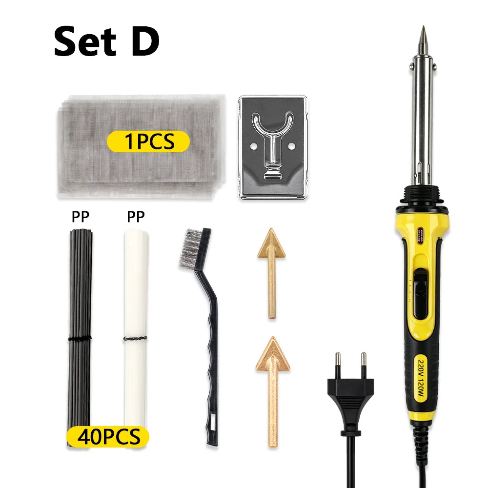 Professional Plastic Welding Soldering Iron Repair Tool Kit