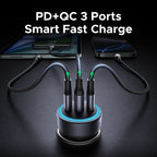 30W USB-C Fast Car Charger with Dual Ports