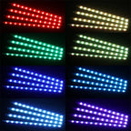 48 LED RGB Car Interior Foot Light Kit with App and Remote Control