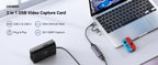HDMI to USB-C Video Capture Card for Live Streaming and Recording