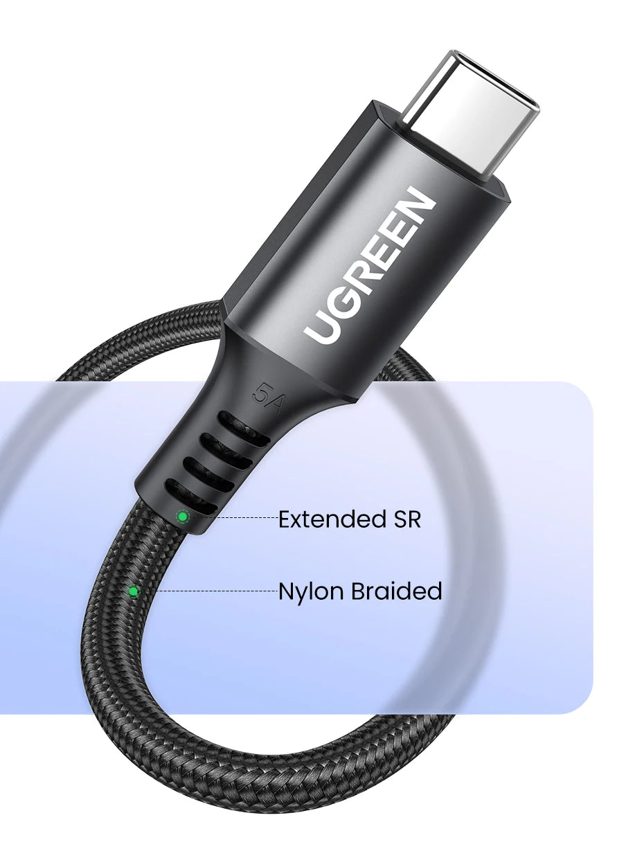 100W USB-C to USB-C Fast Charging and Data Sync Cable
