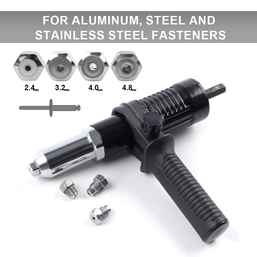 Electric Drill Rivet Gun Adapter Conversion Head - 2