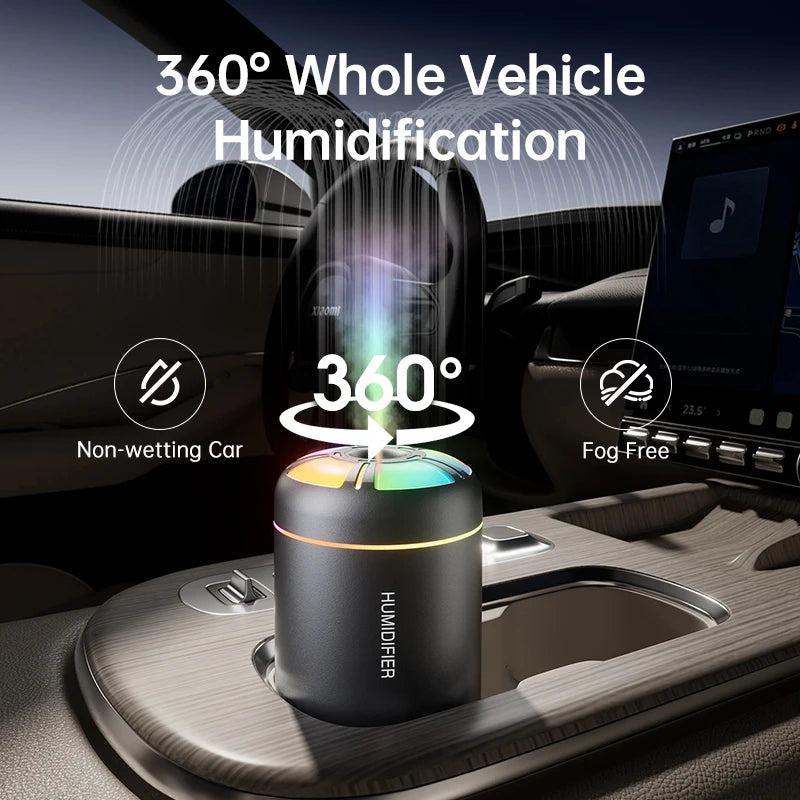 USB Portable Aroma Diffuser and Humidifier with RGB LED Lights - 12