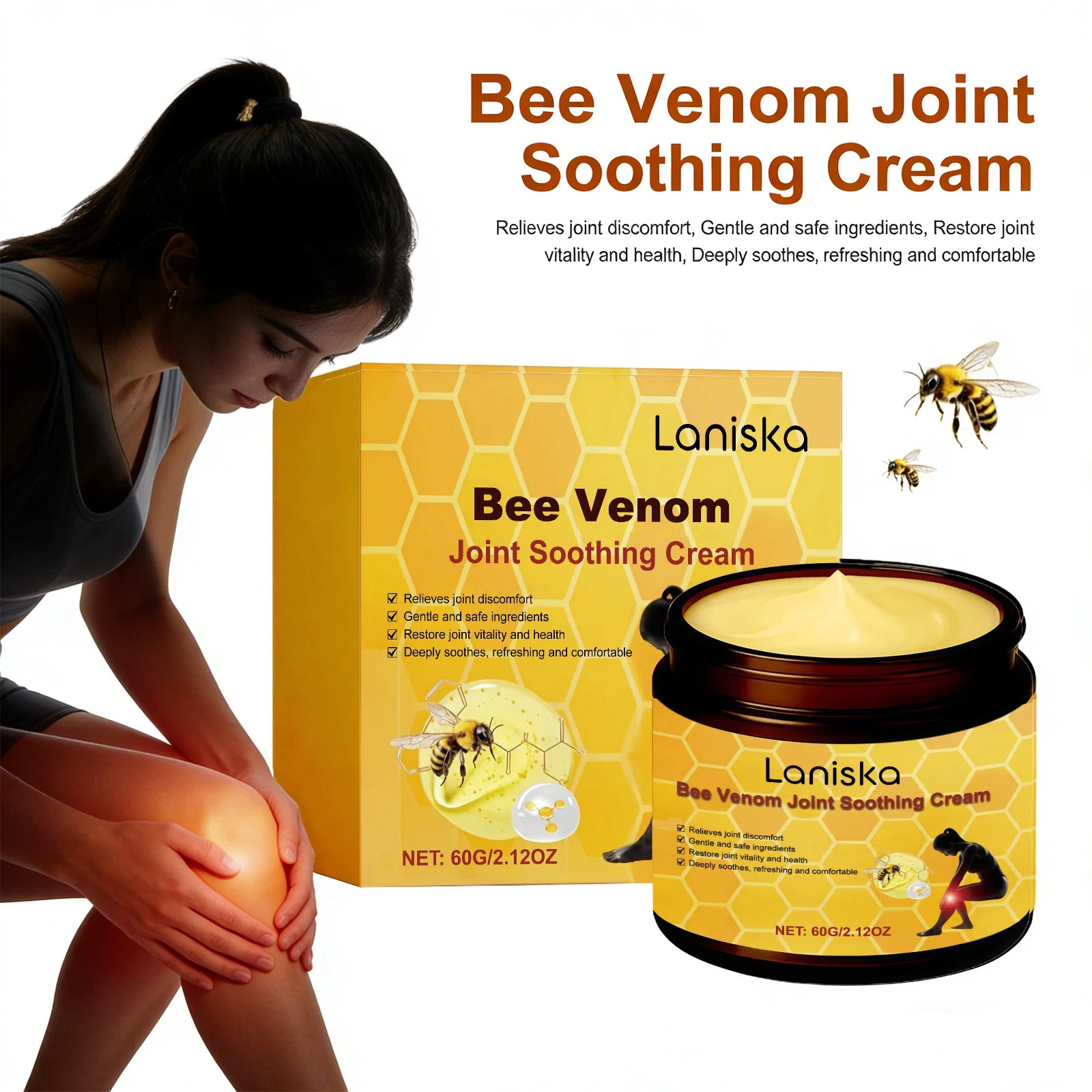 Bee Venom Soothing Cream for Joint and Muscle Relief - 4