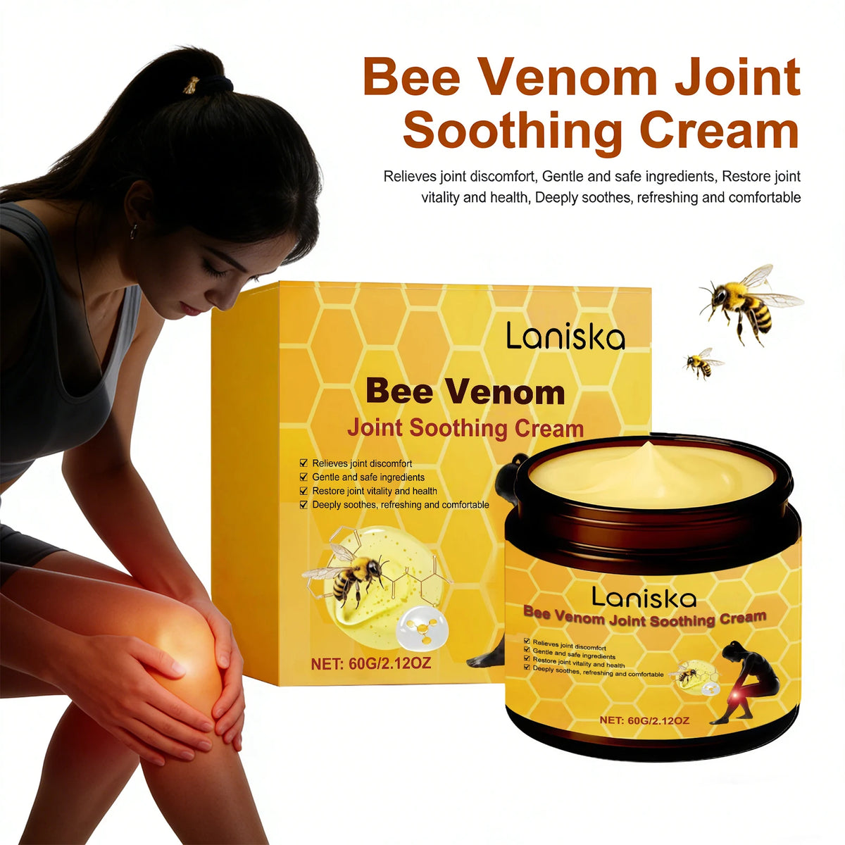 Bee Venom Soothing Cream for Joint and Muscle Relief
