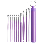 Stainless Steel Ear Wax Removal Cleaning Tool Kit with Storage Case