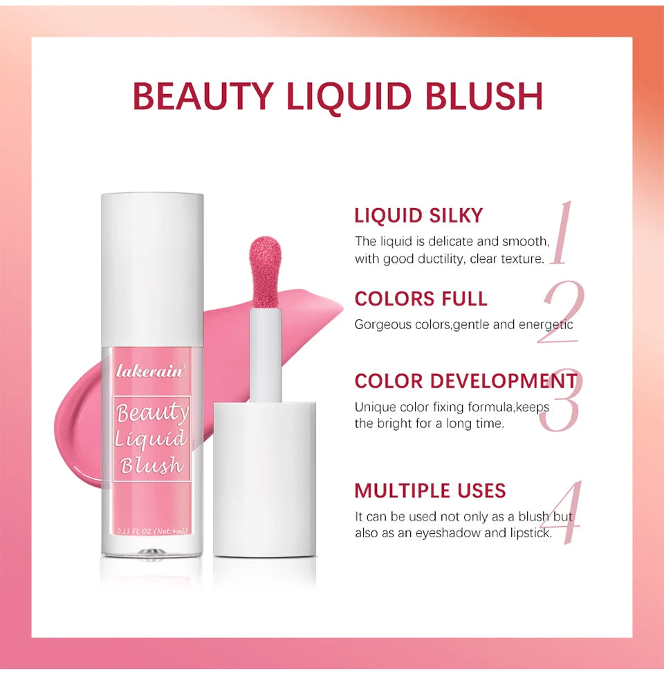 Waterproof Long-Lasting Liquid Cheek Blush - 10