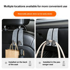 Suede Leather Car Glove Box Hanging Hook for Handbags and Accessories