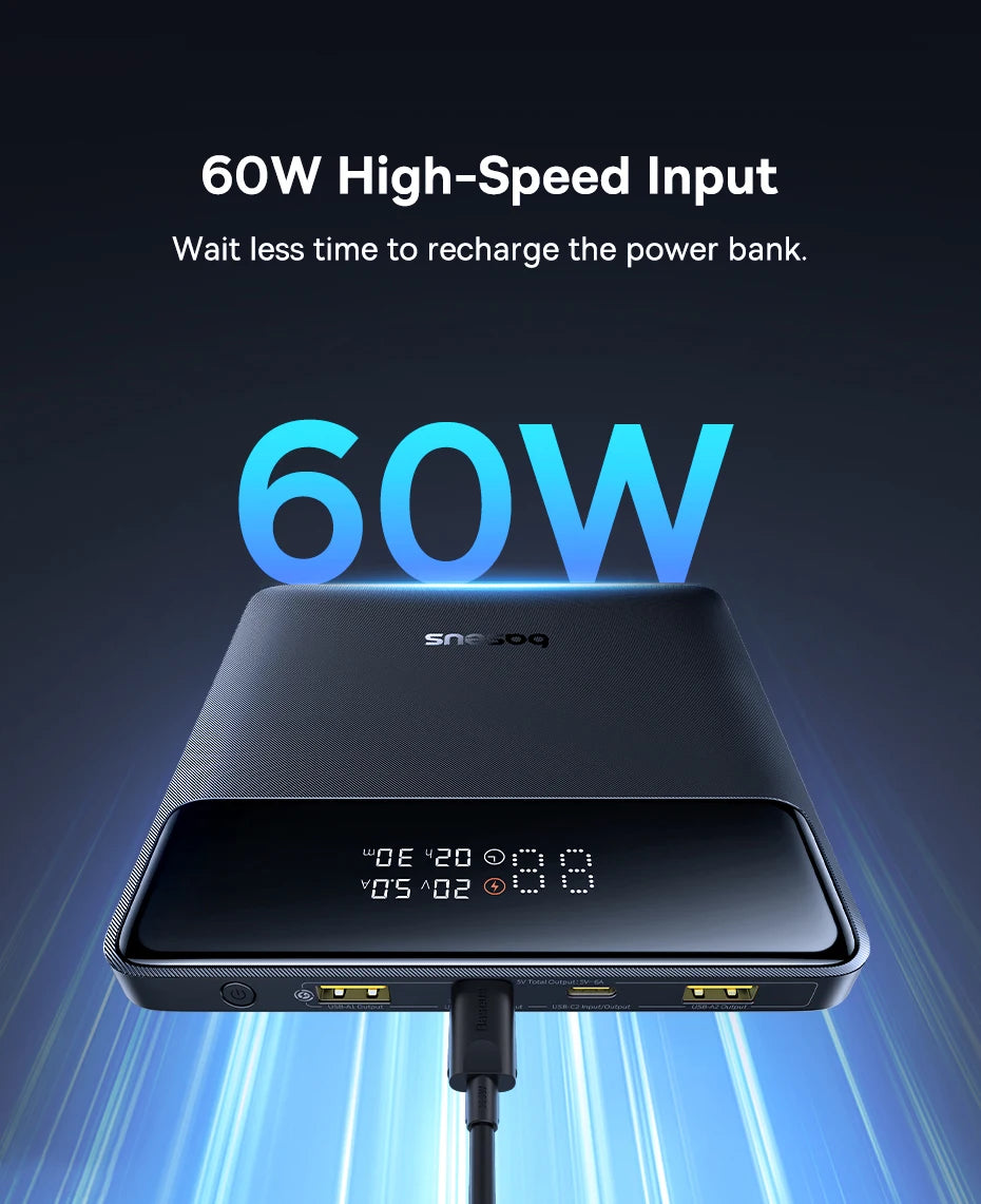 100W Fast Charging 20000mAh Portable Laptop Power Bank