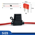 18AWG Car USB Charger Socket Wire Harness with 10A Fuse 60cm