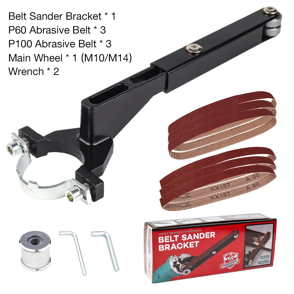 Angle Grinder to Belt Sander Conversion Attachment Kit - 14