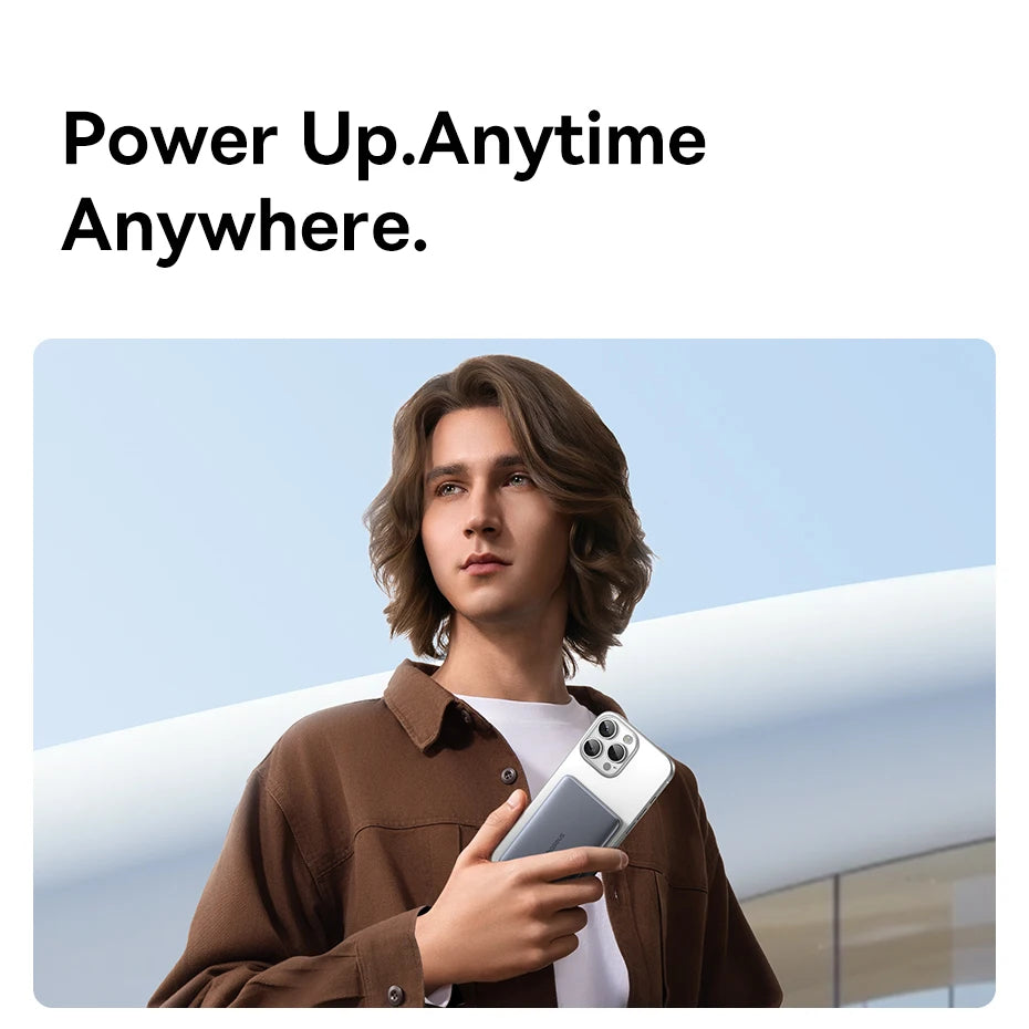 5000mAh Magnetic Wireless Power Bank for Smartphone Fast Charging