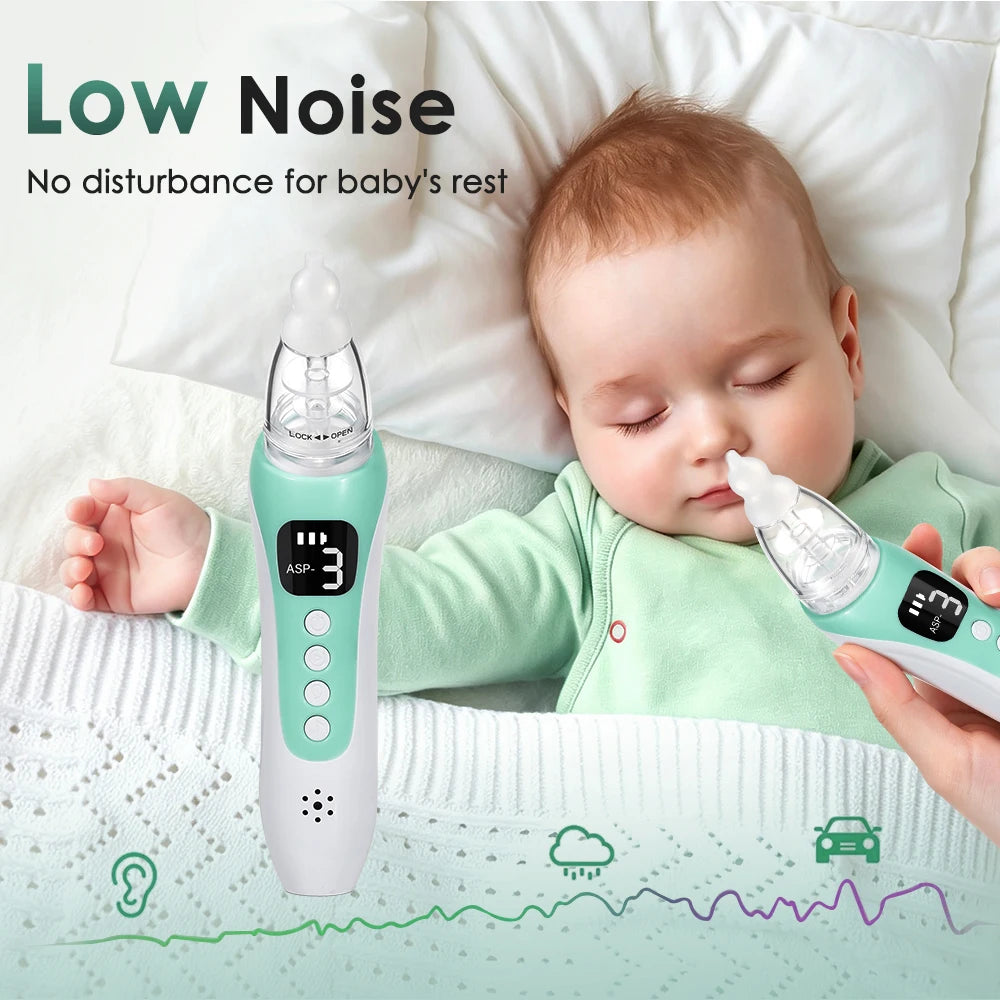 Electric Rechargeable Baby Nasal Aspirator with Soothing Music
