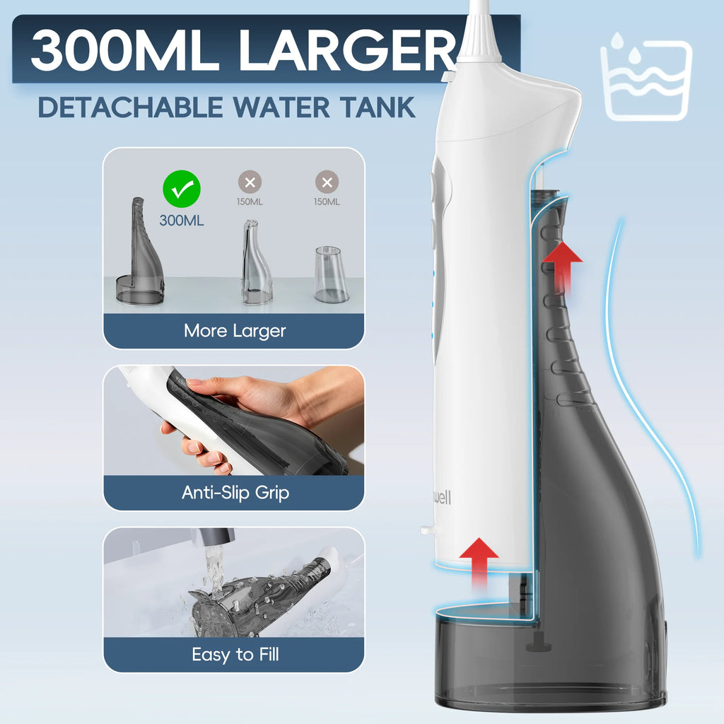 Portable Electric Water Flosser and Toothbrush Dental Care Set