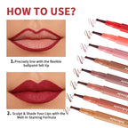 Waterproof Long-Lasting Felt-Tip Lip Liner Stain