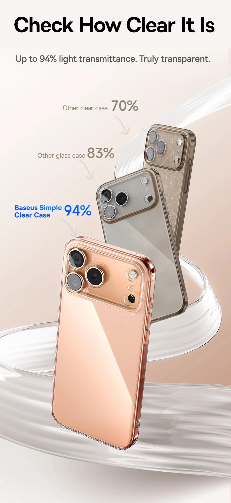 Ultra-Thin Clear Protective Case for iPhone 17, 16, and 15 Series - 11