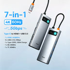 13-in-1 USB-C Hub with 4K Quadruple Display and 100W PD Charging
