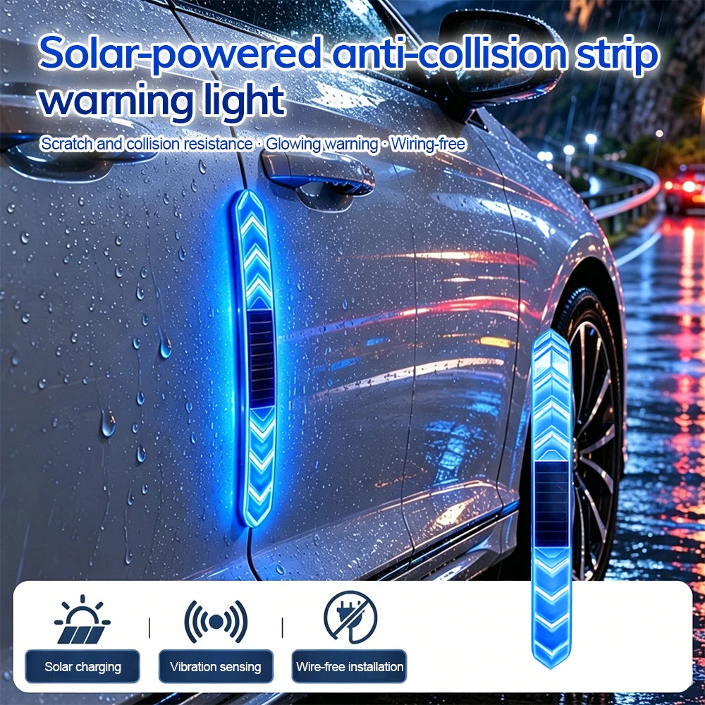 Solar LED Car Door Anti-Collision Warning Light