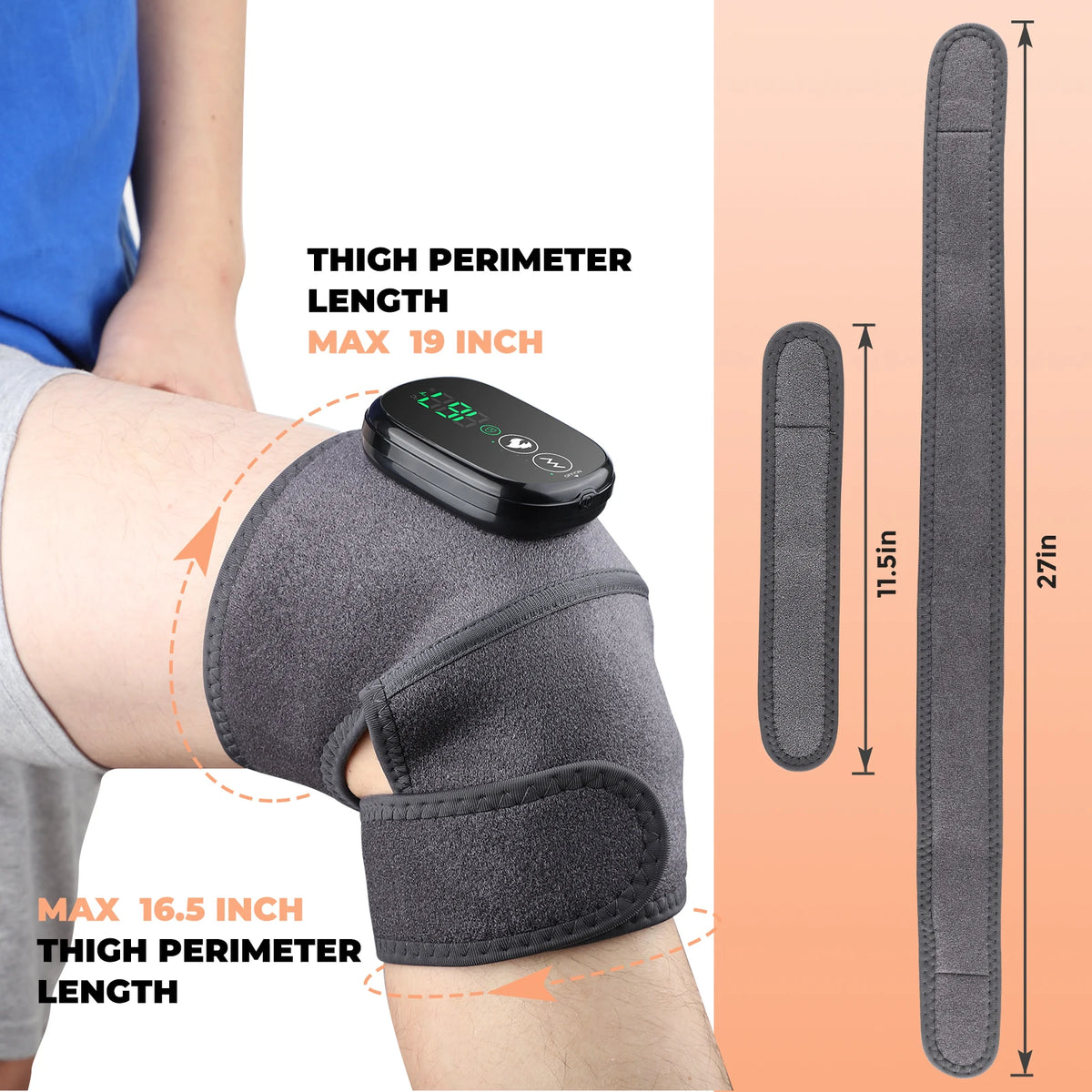 Heated Vibration Knee Massager for Joint Pain Relief