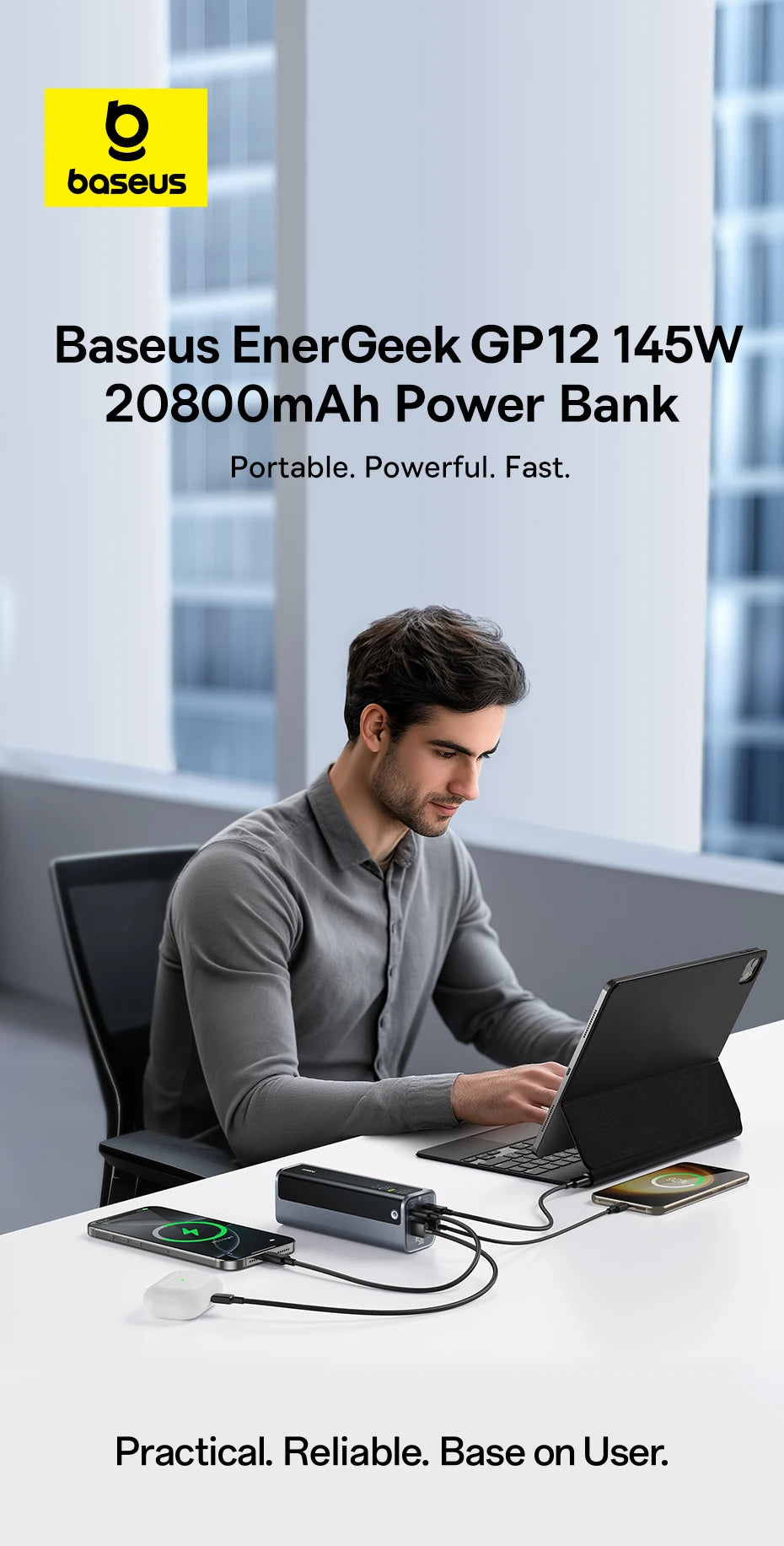 145W Fast Charging Portable Power Bank 20800mAh - 7