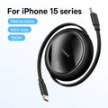 100W Fast Charging Retractable USB-C to USB-C Cable