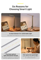 Rechargeable Auto-Dimming LED Desk Lamp for Study and Reading