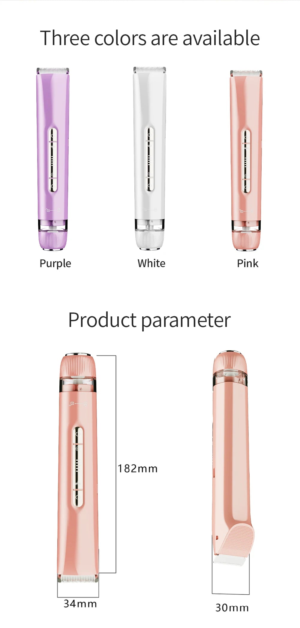 Waterproof 2-in-1 Electric Bikini Trimmer and Body Shaver - 13