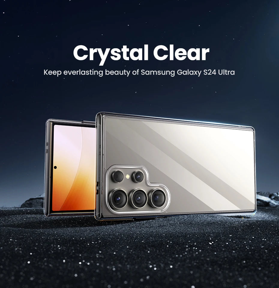 Crystal Clear Shockproof Case for Samsung S25 Ultra, S24 Ultra and S24 - 7