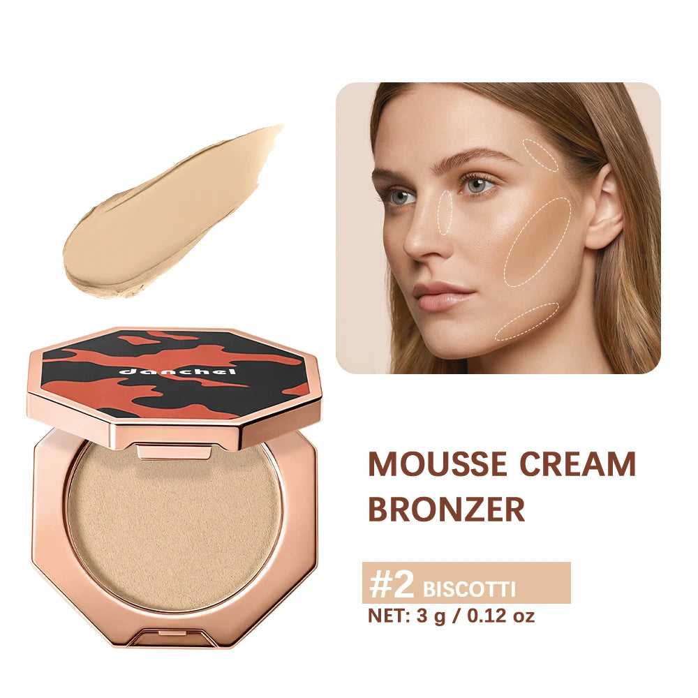Cream Mousse Bronzer for Face Sculpting and Contouring