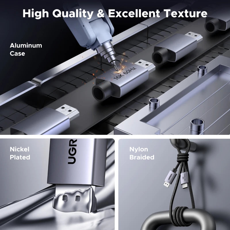 16K DisplayPort 2.1 Cable for Gaming and High-Resolution Monitors - 5