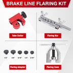 Brake Line Flaring Tool Kit for Copper and Steel Tubing