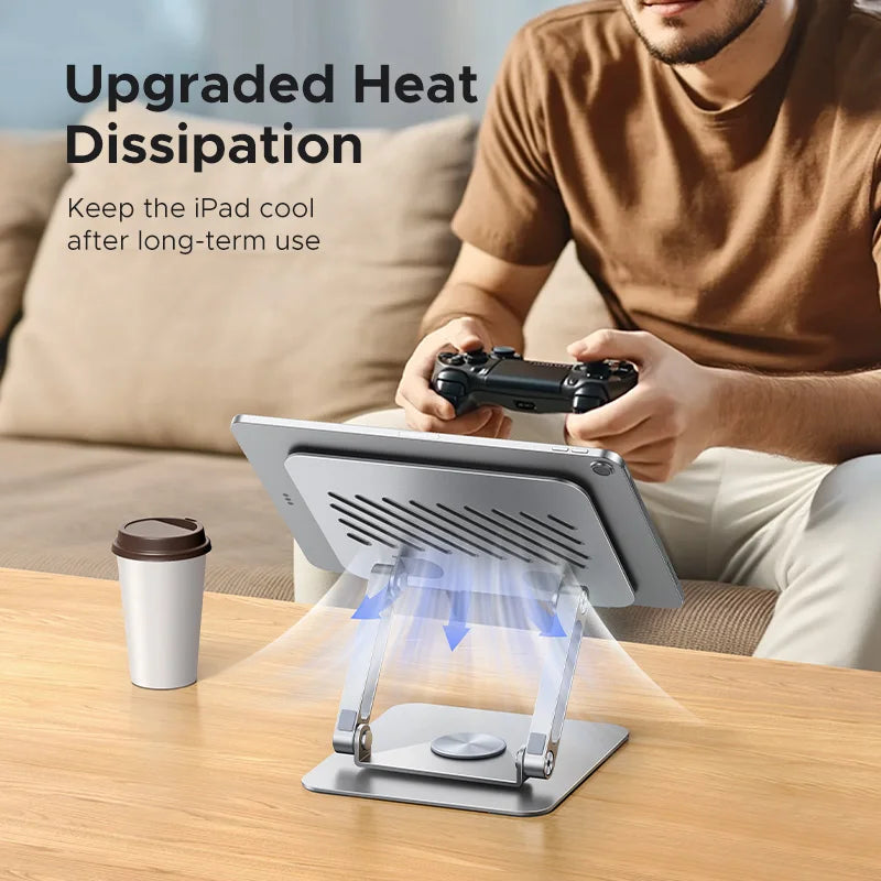 360° Rotating Aluminum Tablet and Phone Stand - 6