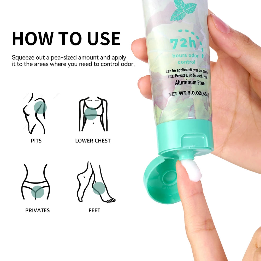Long-Lasting Invisible Body Deodorant Cream